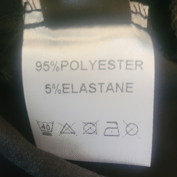 MICAS Solid Faux High Waist Crossed Pocket Trousers In Black. Sz M. - Picture 7 of 8